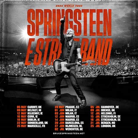 Bruce springsteen tour 2023 europe setlist  Bruce Springsteen